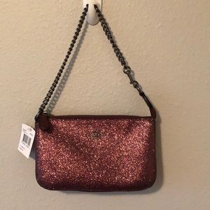 NWT Coach metallic clutch